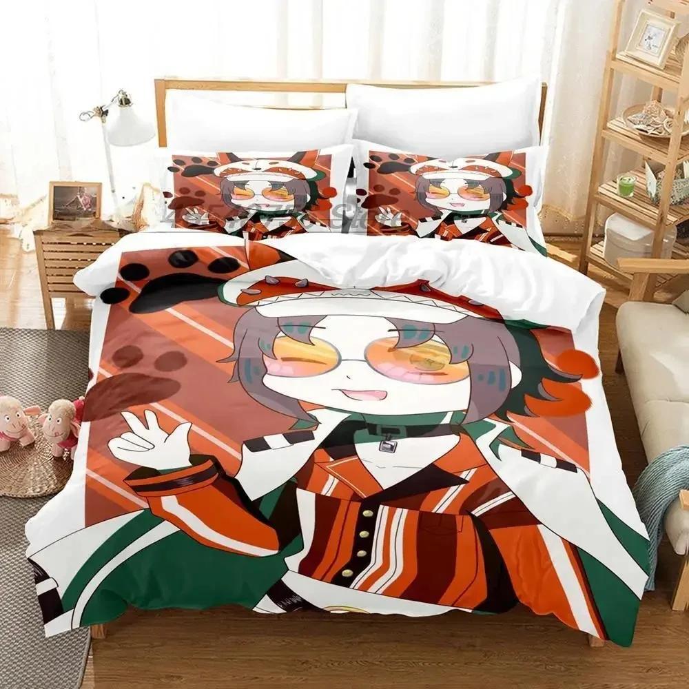 Mysta Rias Printed Bed Set Duvet Cover Pillowcase Bedding Set Bed Linen Sheet Quilt Cover Full Size 3D Print Anime Kawaii Girls