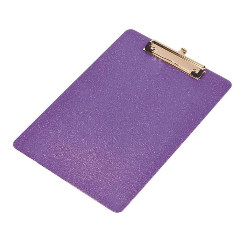 A4 Document Clipboard Glitter Clipboards Acrylic Hanging Clipboard Office School Supplies for Teacher Women Man