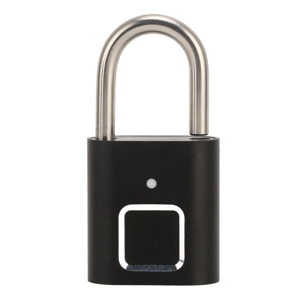 Smart Keyless Fingerprint Padlock Waterproof Biometric Prevent Theft Rechargeable USB Padlock for Backpacks Suitcases