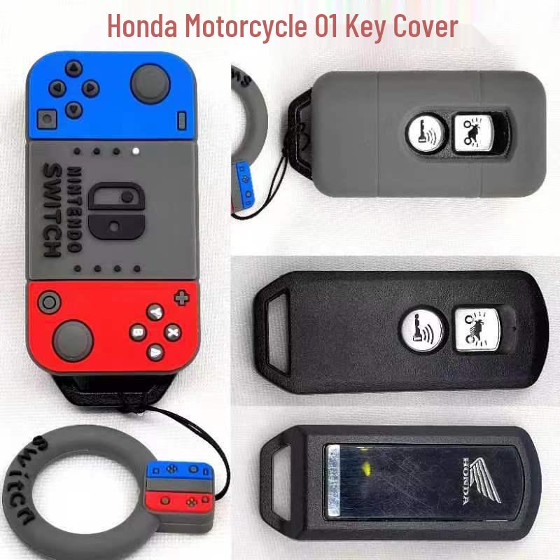 Cat Paw Cartoon Key Cover for Yamaha & Honda Motorcycles