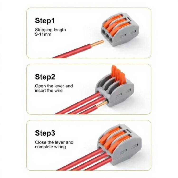 Tiny Press Nut Connectors 60 Items/Pack Efficient metal Parts For Restricted districts And DIY Projects