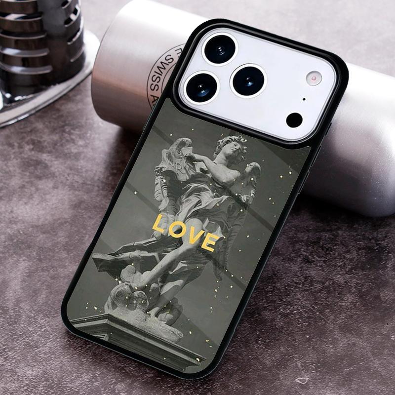 Griechische Ästhetik Gipsstatue Handyhülle für iPhone 17 16 15 Pro Max Air 14 13 12 11 Plus Stoßfeste Hülle