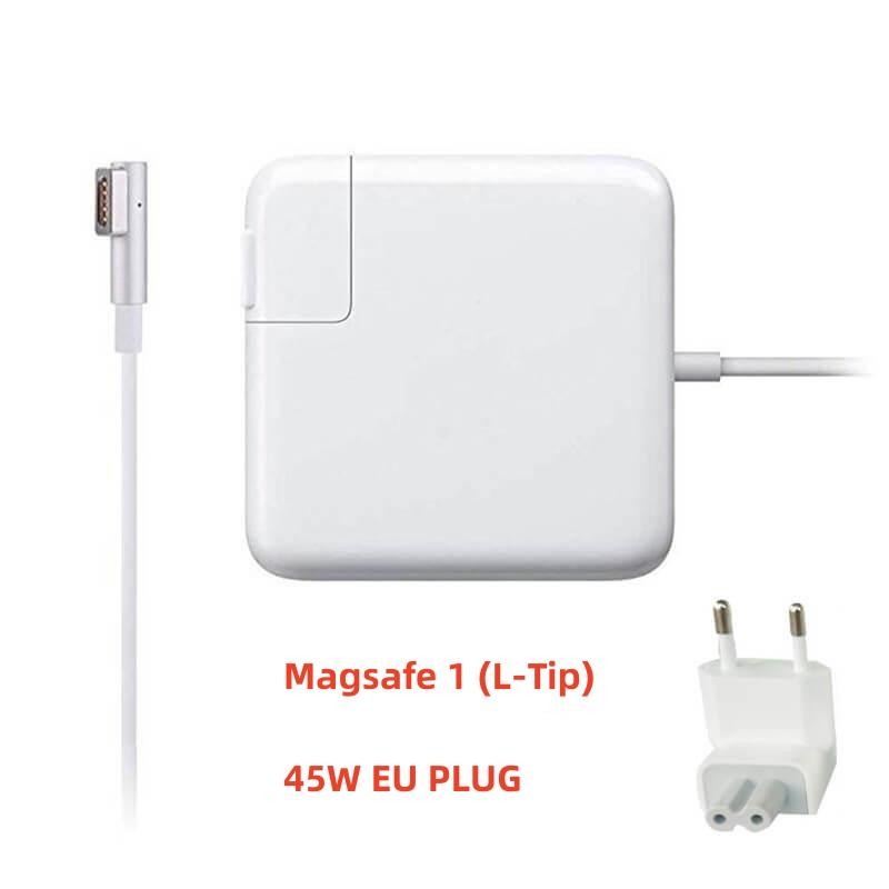 EU/US 85W 60W 45W Power Adapter Fast Charging with Magsafe 1/2 Cable for Macbook A1465 A1466 A1278 A1369 A1502  A1398 L/T Tip Charger for Mac Laptop