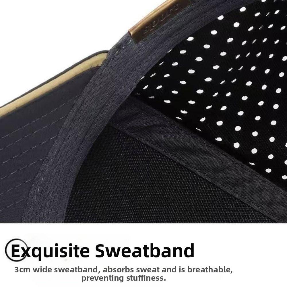 Fashion Breathable Perforated Baseball Cap Quick Dry Waterproof Streetwear Hat Adjustable Outdoor Sun Hat For Men