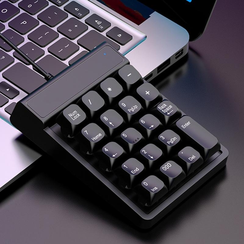 19Keys Ergonomic USB Numeric Keypad With Quick Response Number Pad For Accounting And Programming