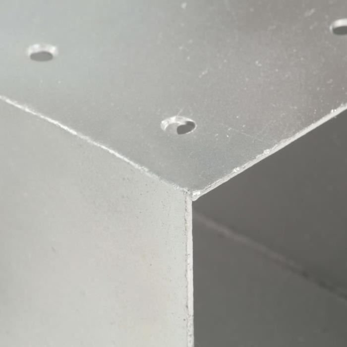 VidaXL Connecteur de poteau Forme en Y Métal galvanisé 91x91 mm