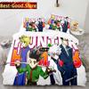 Hunter X Hunter 3D Japanese Anime Bedding Set Printed Set Duvet Cover Sheet Pillowcase Bed Soft Quilt Cover Full Queen King Size