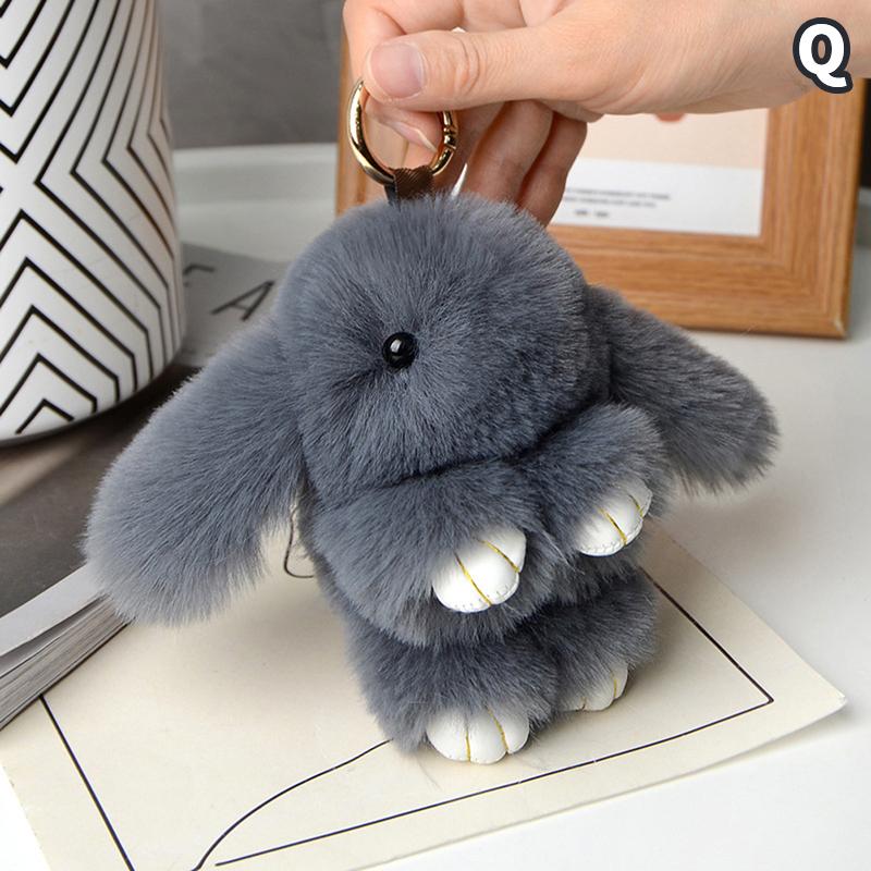 15Cm Rabbit Fur Keychain Women Bag Car Key Chain Pendant Decoration Jewelry Bags