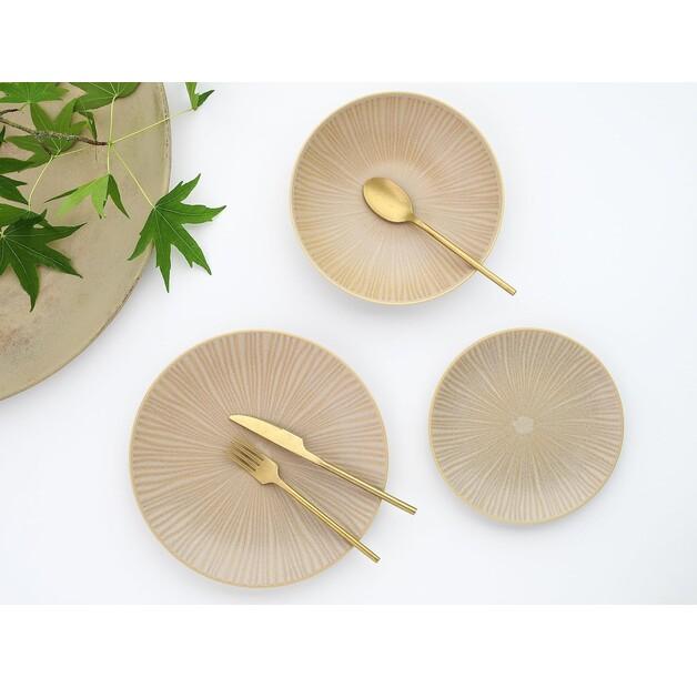 Набор комбинированной посуды CreaTable Vesuvio песочный, 12 предметов (23920)