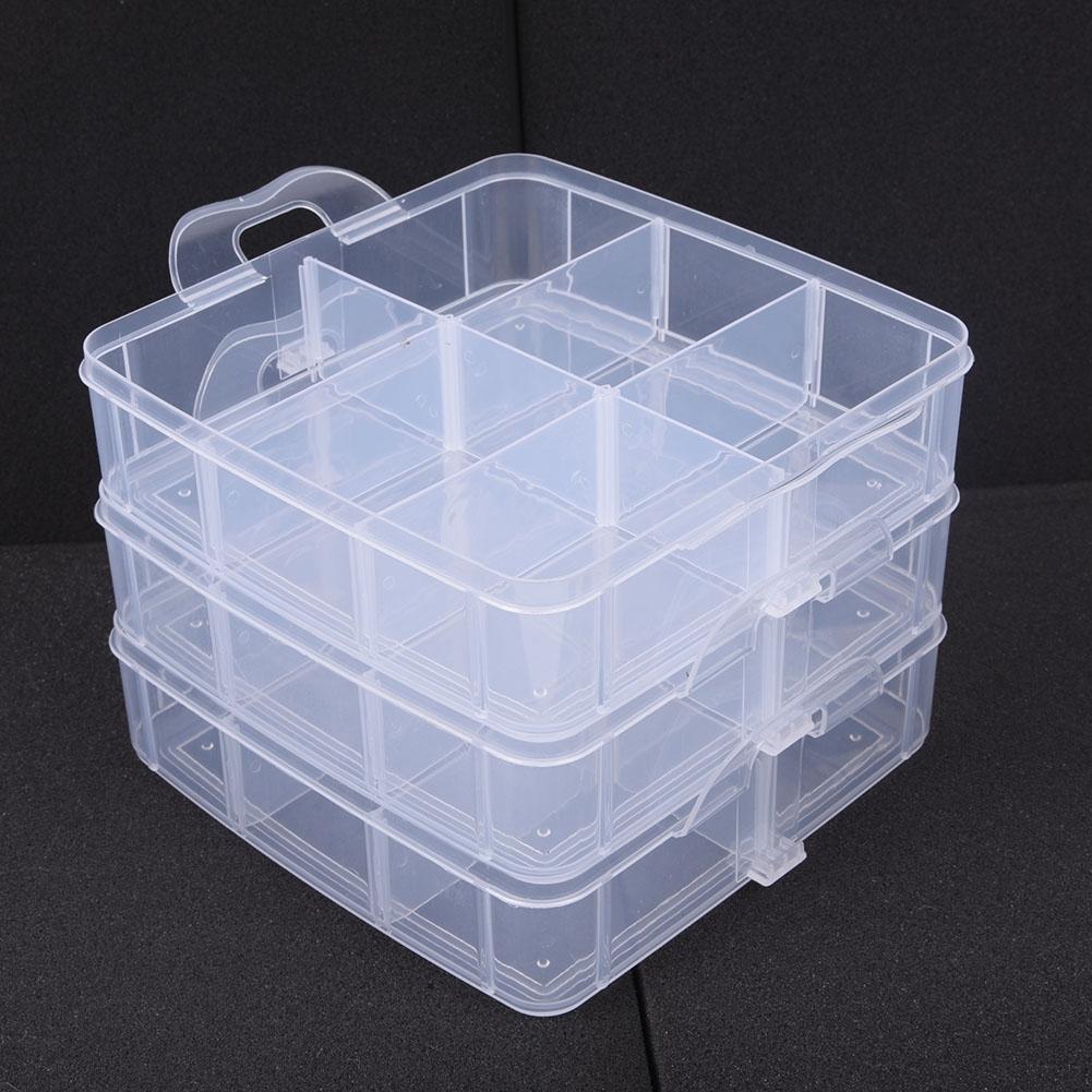 Scatola Contenitore Trasparente in Plastica per Perline da Gioielleria per Artigiani e Organizzatori