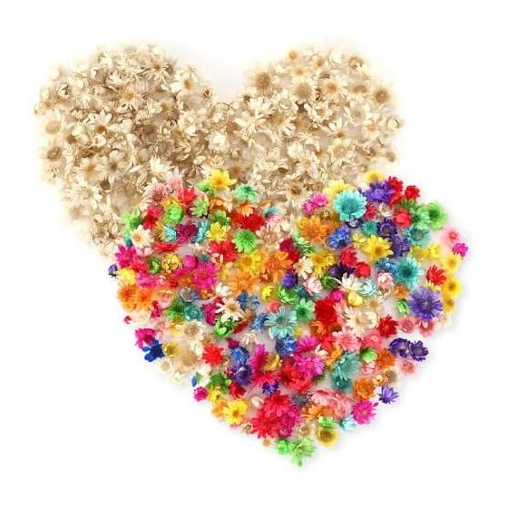 Dried Flowers for Resin 400 Pieces Pressed Flower Drying Sheet Resin Dried Flowers Dried Flowers Flower Materials Hologram Parts White + Multicolor