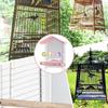 Anti-slip Bird Mirror with Perch Wear-resisting Bird Cage Toys Parrot Mirror Toy  Balconies