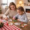 Clothing Embellishment Brooch 6Pcs/Set DIY Christmas Rhinestone Painting Kit, Santa Snowman Reindeer Tree Candy Cane Badge Bell Pin, Holiday