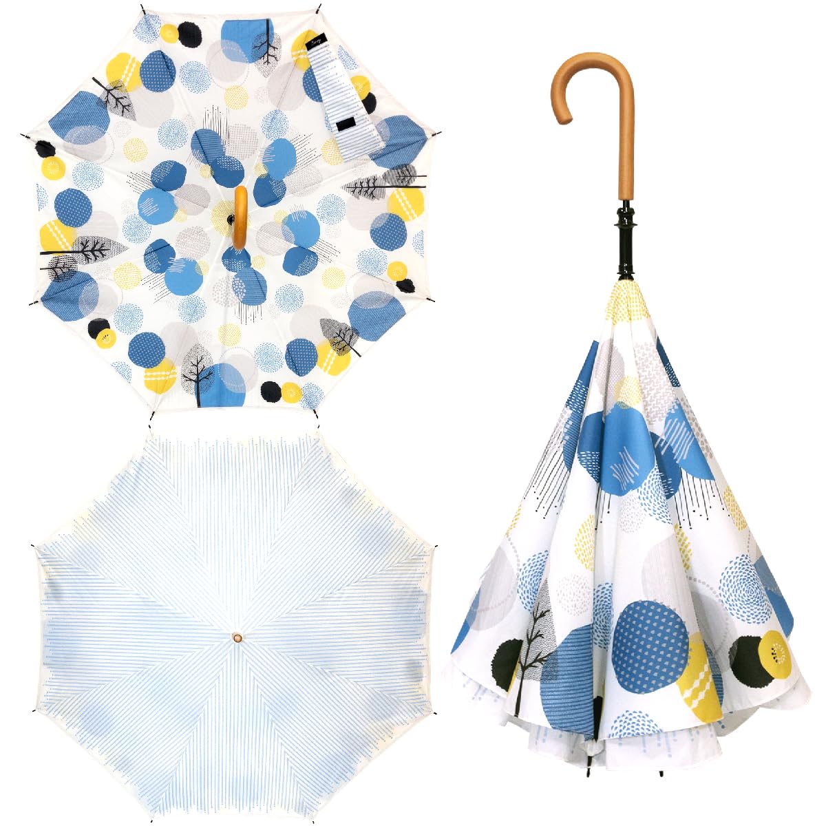 

CARRY saKASA Модель Лес Перевернутый УФ Спицы Высокая Водостойкость Для Солнечных и Дождливых Милый и Стильный без Зонта, Зонт, Защита, Сухой, Водоотталкивающий, Дни,