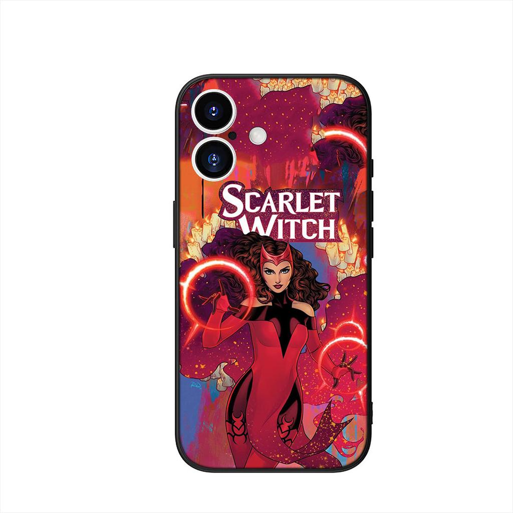 Scarlet Witch Marvel Wallpaper Cover Phone Case for Apple iPhone 16 15 14 Plus 13 12 Mini 17 Pro Max + 16E Air 16+ ProMax