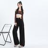American Black Straight Jeans Women's Autumn New Versatile High Street Loose Floor Pants Wide Leg Pants Pants