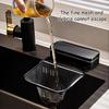 Sink Filter Rack Drain Stand Waste Garbage Net Shelf Anti-Clogging Disposable Mesh Bag Kitchen Sink Strainer with Removable Suction Cup