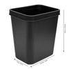 8L Rektangulär Soptunna Förtjockad Plast Öppen Soptunna för Kök Badrum Hotell