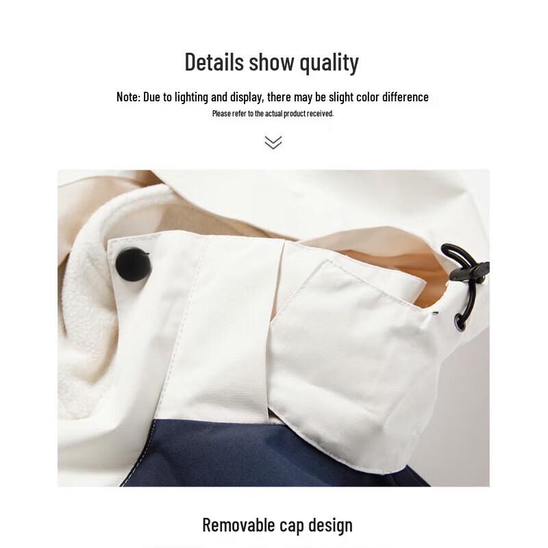 ROMON Men's Spring Autumn Outdoor Jacket with Detachable Hood