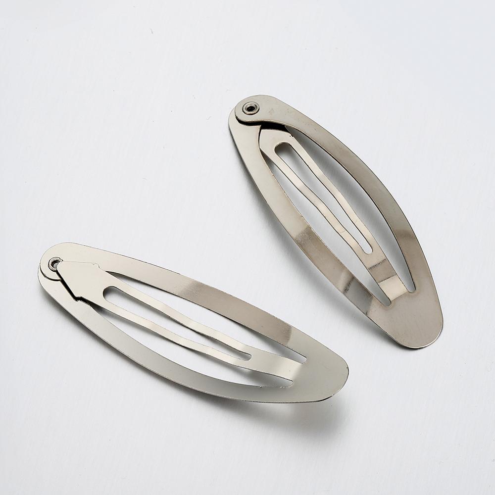 

20pcs 4/5/6/7/8CM Oval BB Hairpins for Girl Waterdrop Shaped Hair Clip Base Barrettes for Hair jewelry Making DIY Accessories 40MM