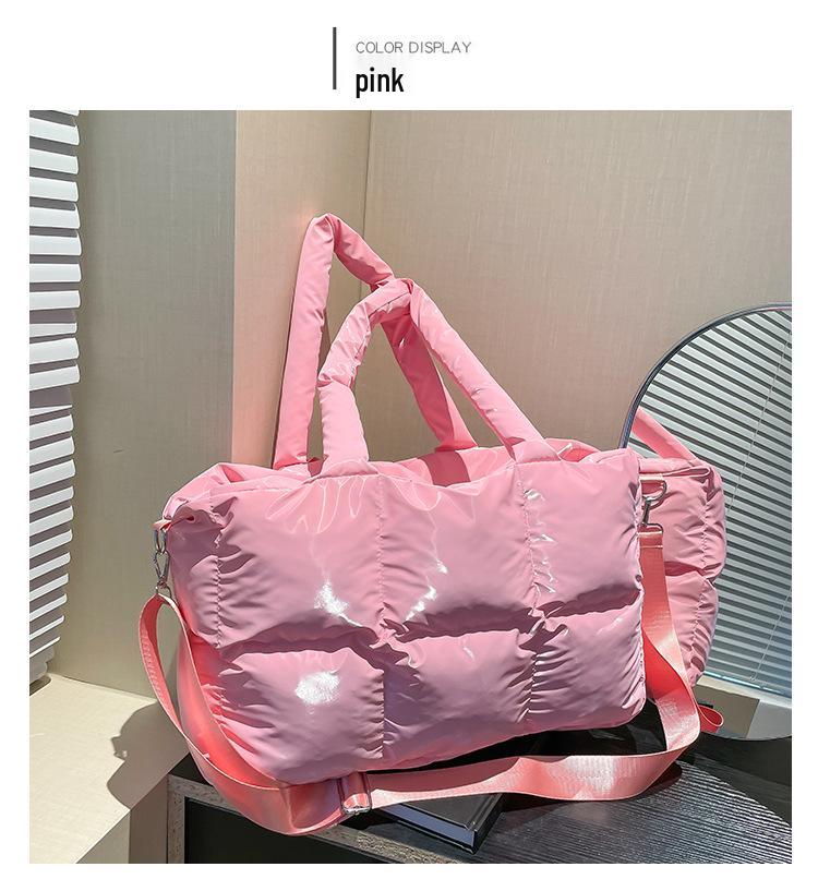 Women's Soft Puffer Tote Bag - Warm, Large Capacity, Handheld & Single Shoulder Options