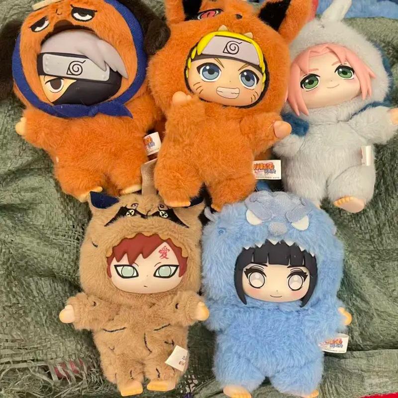 Authentic EAKI Naruto Blind box Shippuden Party Series Stuffed Plush Trendy Ornament Collection Toy Birthday Christmas Gifts