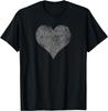 Love Heart Grunge Heart Distressed Cute Valentines Day Gift T-Shirt