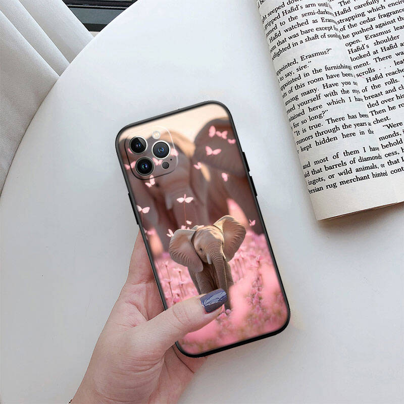 MH8 Animal Elephant Phone Shell Case for iPhone 7 8 11 12 13 14 15 16 17 16E XS Pro Max XR X SE Air