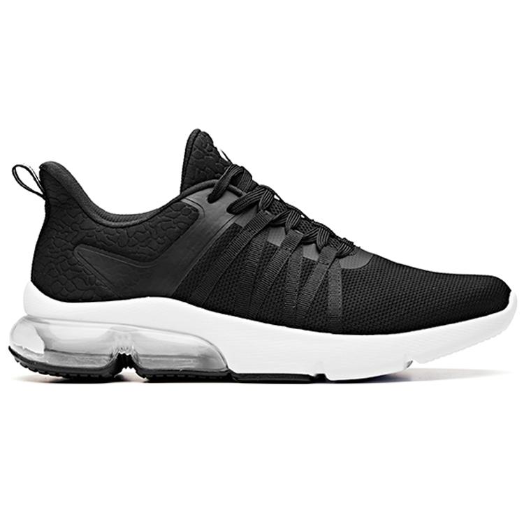 Anta Running Collection Cushioning Low top Running Shoes Men's Black White 91915511-4