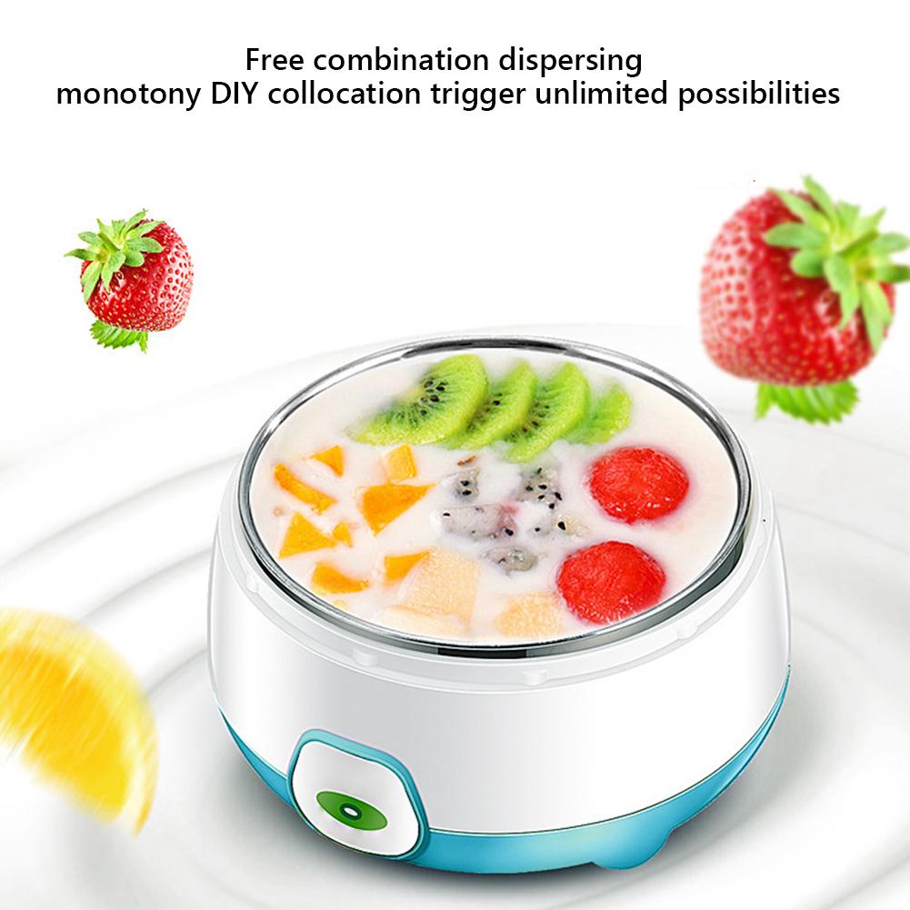 1L Automatic Rice Yogurt Maker Easy To Clean Electric Grease Yogurt Maker Rust-Proof Household Natto Fermenting Machine 220V 15W