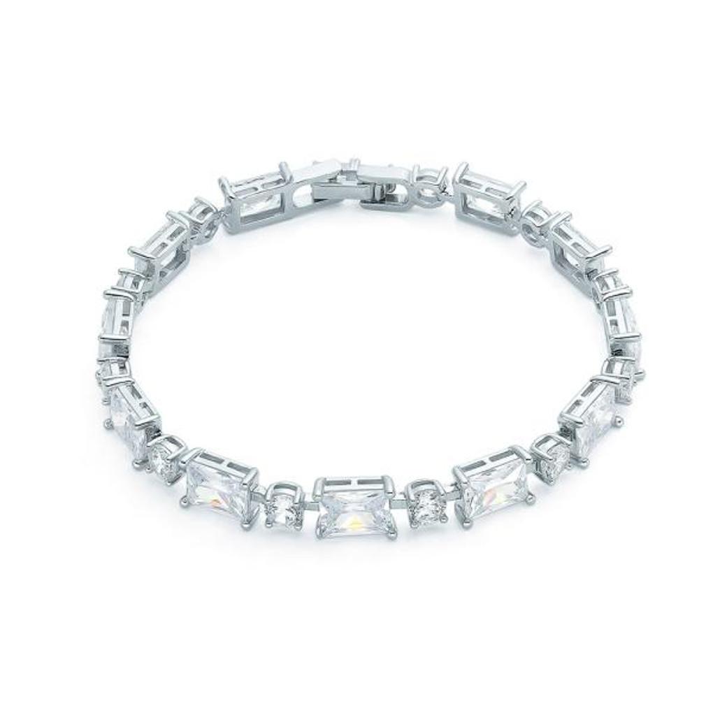 Twinkle White Square Bracelet (S) OTB122912QWW