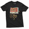 Men's Vintage Cassette Tape with Pencil T-shirt 80s 90s Born Nostalgic Gift