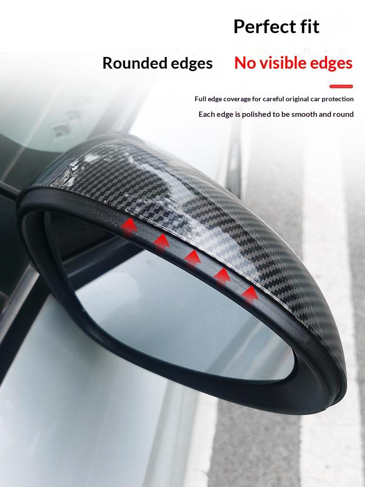 For BYD Dolphin Side Mirror Carbon Fiber Full Cover Rearview Housing Scratch Proof Decorative Protective Cover