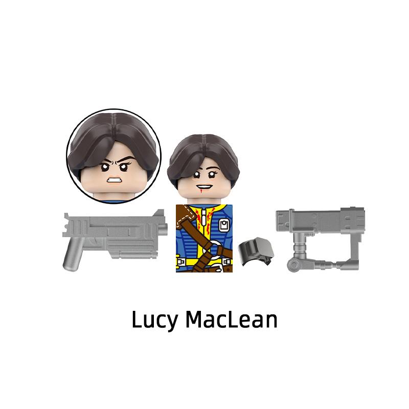 

Нетоксичный The Cooper Lucy Maximus Maclean T60 Силовая броня Модель Блоки Moc Кирпичи Набор Подарки Игрушки Для Детей My701-705