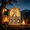 Personalized Hanging Wooden Tracker Plaque Record Hiking Miles Creative Wall Ornament Exquisite Gift For Outdoor Hiking Lovers