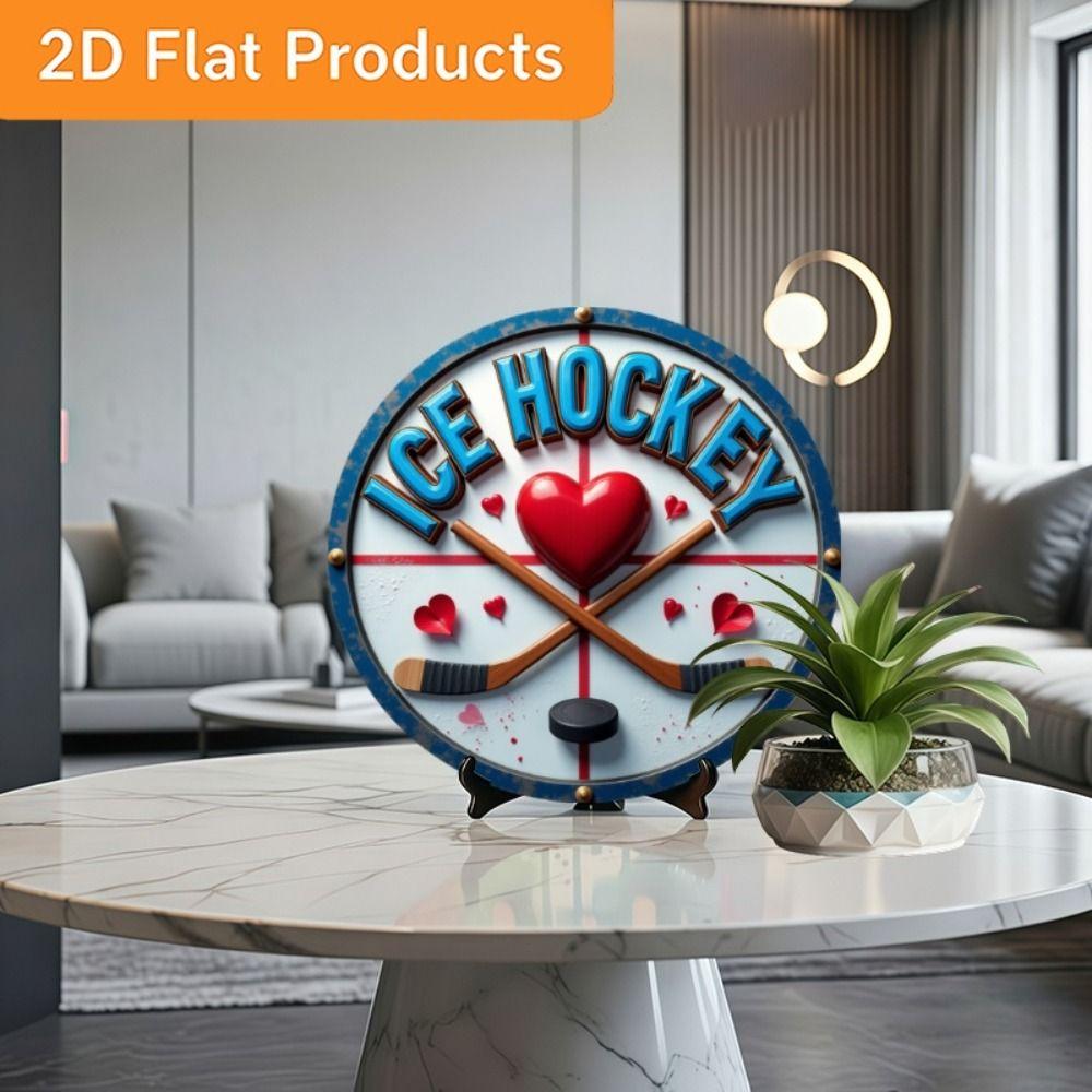 Metal Poster Wall Art Retro Hockey Sign Home Garage Decor