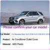 Air Outlet Covers for Mercedes Benz GLE W166 GL GLS X166 ML 2012~ Under Rear Seat Conditioner Vent Grille Exhaust Accessorie