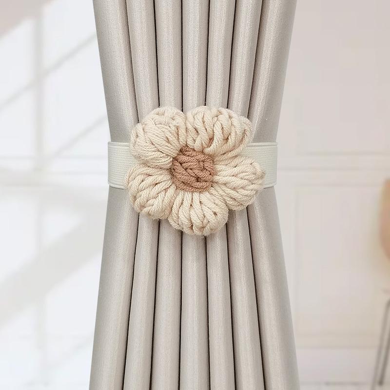 1PC Fashion Curtain Tie Bedroom Decor Curtain Buckle Flowers Shaped Nordic Style Curtain Tieback