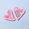 1PCS Cute Heart-shaped Double-sided Bangs Trimmer Safe Hairdressing Haircut Comb Double-sided Hair Cutting Hair Trimmer