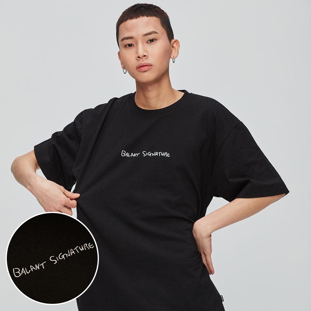 Valant Signature Slogan Basic T-Shirt - Black Black/(M) Medium