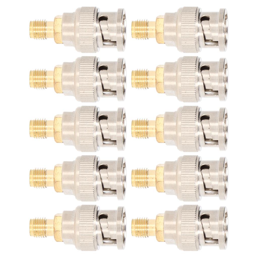 10Pcs RF Coaxial Adapter Cable Connector SMA Female To BNC Male Instrument Conversion Kit