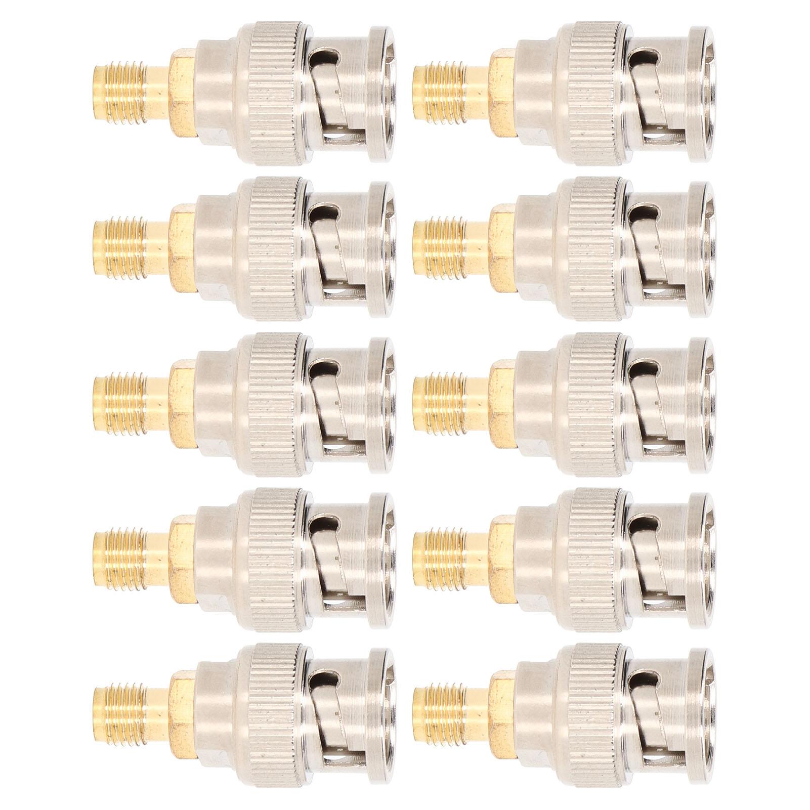 

10Pcs RF Coaxial Adapter Cable Connector SMA Female to BNC Male Instrument Conversion Kit