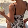 2026 Printed One-piece Swimsuit for Women, Sexy Beach and Hot Spring Swimsuit