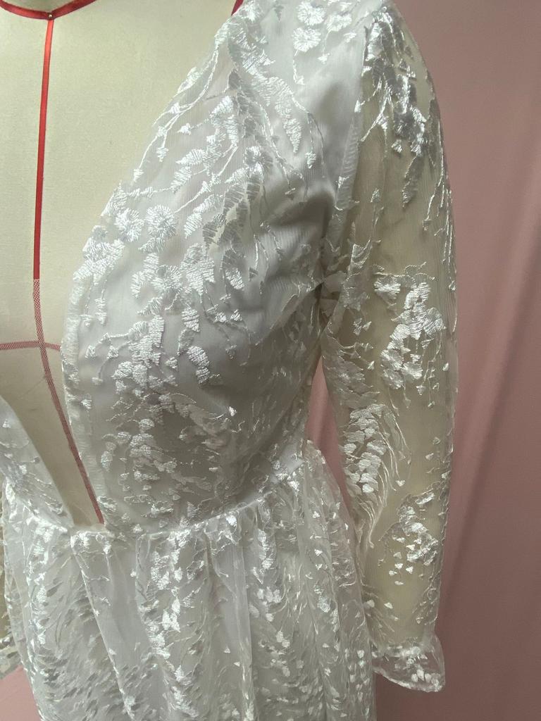 Summer New Wedding Dress Formal Lace Long Sleeve Evening Gown