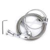 Replacement Control Cable Kit 24 Inch, Stainless Steel Outer Cover Cable Set for Linkage Repair, Installation, and Vehicle Service Tasks