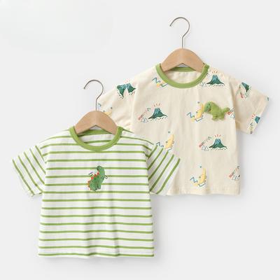 Baby Clothes Casual Short-sleeved T-shirts Summer Clothes Boys Girls Baby Children Children Summer Half-sleeved Tops