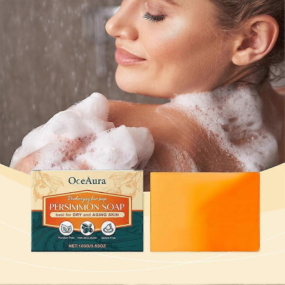 Body Deodorant Soap Remove Dirt Oil Smooth Skin Non-Tightening Persimmon Fragrance 100g OC-A06-0385-01