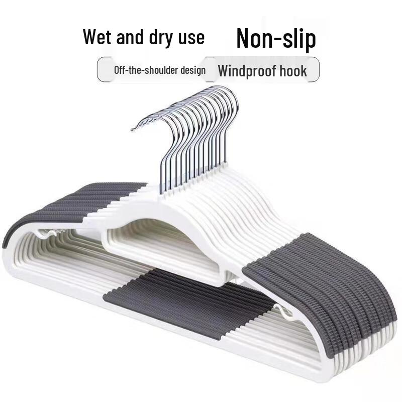 Non-Slip Wet & Dry Plastic Clothes Hangers
