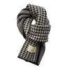 Houndstooth Plaid Scarf Women's Winter Imitation Cashmere New Korean Versatile Student Couple Knitted Warm Scarf
