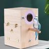 Parrot Breeding Box Birdhouse Wooden Birdhouse for Cockatoo Parakeet Garden